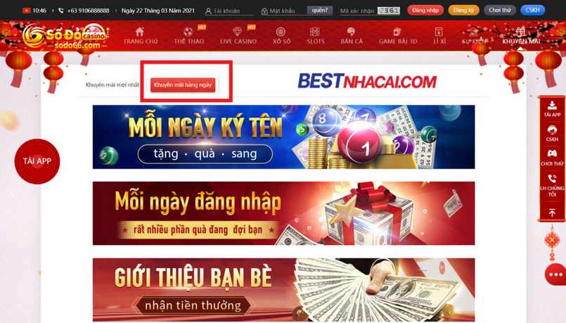 Tổng hợp những khuyến mãi Sodo66 hot nhất hiện nay - Cosmic99