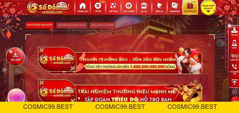 SODO66 B | Link Vào Nhà Cái SODO66 Chính Thức Mới Nhất 2026 - Cosmic99